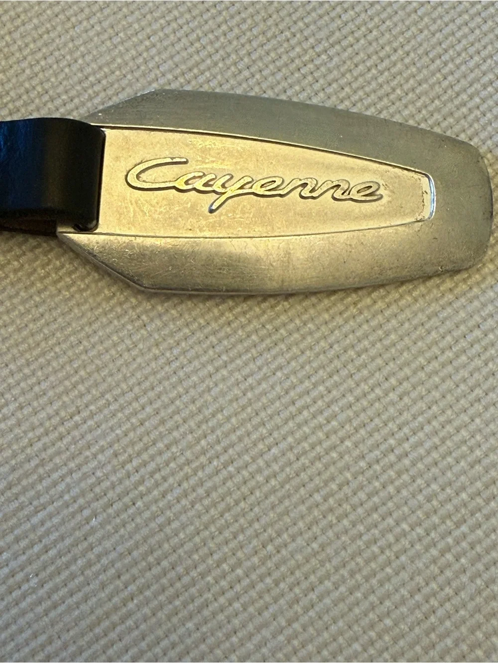VTG Porsche Cayenne / 925 Sterling / Germany / OEM 2004 Key Ring